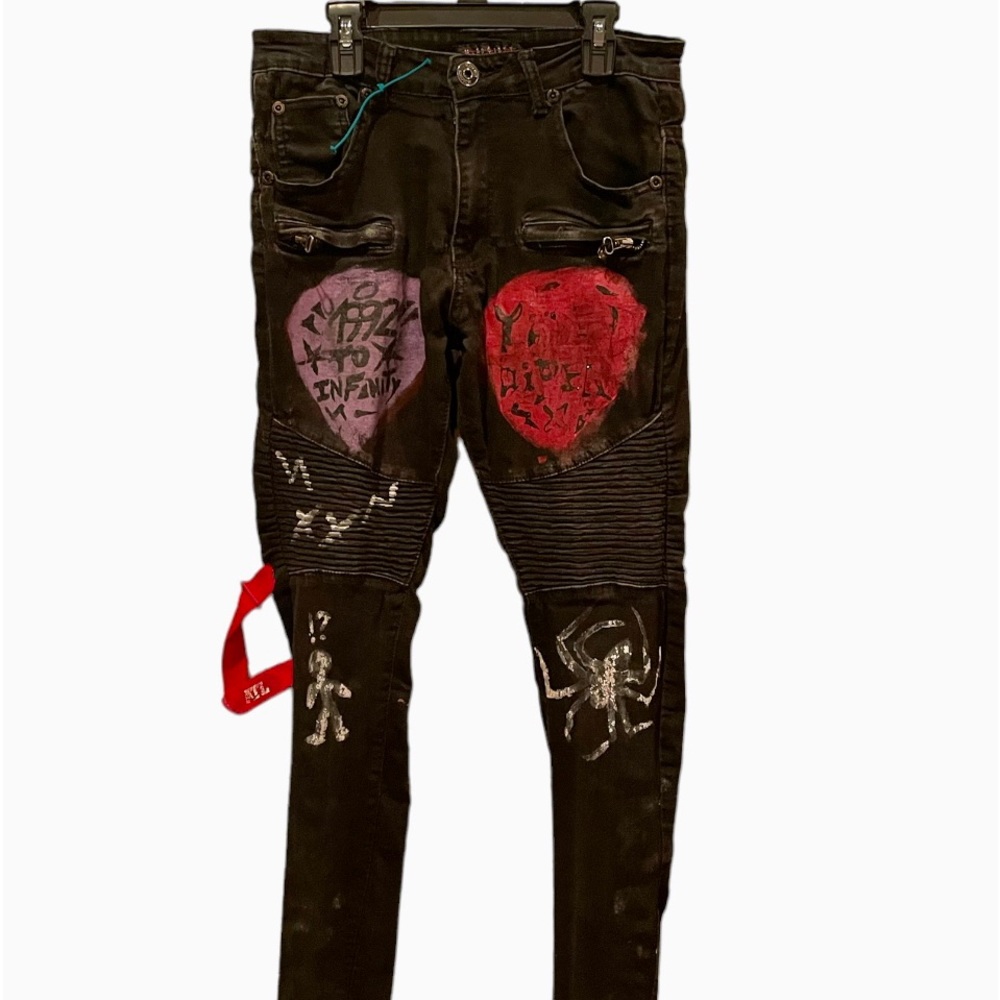 M. Society Skinny Jeans Mens Size 32/30 Thrashed